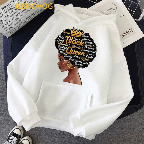 Black lives matter hoodies women cute cap sweatshirts african black girl magic hoodie lady graphic hoody winter fleece wholesale