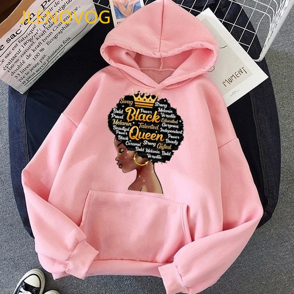 Black lives matter hoodies women cute cap sweatshirts african black girl magic hoodie lady graphic hoody winter fleece wholesale