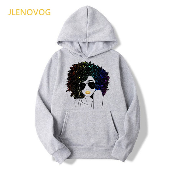 Black lives matter hoodies women cute cap sweatshirts african black girl magic hoodie lady graphic hoody winter fleece wholesale