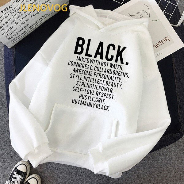 Black lives matter hoodies women cute cap sweatshirts african black girl magic hoodie lady graphic hoody winter fleece wholesale