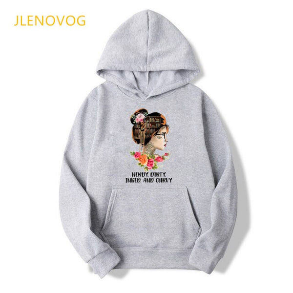 Melanin African Black Girls Hoodies Women Black Girls Magic Sweatshirt Femme Harajuku Jumper Kawaii Winter Clothes Streetwear