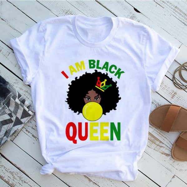 A CHILD OF GOD A WOMANOF FAITH woman tshirt yellow ladies clothes African black girl history month female Tshirt melanin T shirt