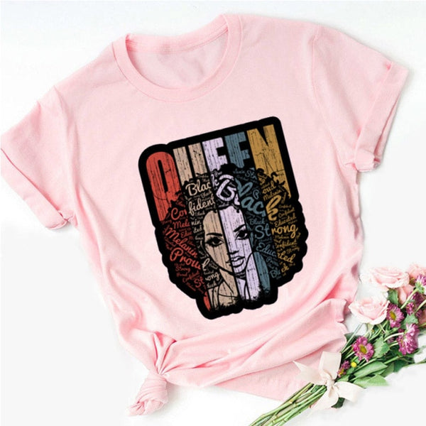 A CHILD OF GOD A WOMANOF FAITH woman tshirt yellow ladies clothes African black girl history month female Tshirt melanin T shirt