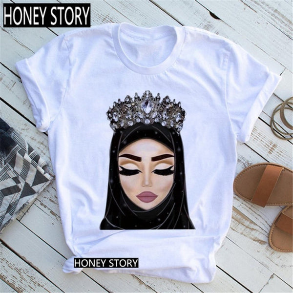 Black Queen Harajuku Female Short Sleeve Clothes Summer Beautiful African Melanin Black Girl Print Women T shirt,Drop Ship