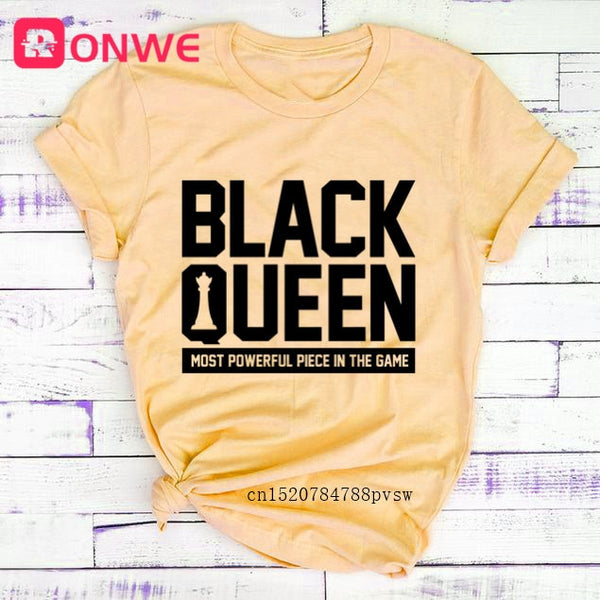 Beauty African Lady Women T shirt African Black Girl History Month Female T-shirt Melanin Tee Shirt,Drop Ship