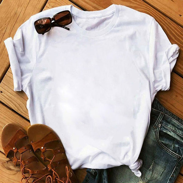Maycaur Women Beautiful African White Funny Print T Shirt Girl Black Queen Harajuku Ulzzang Kawaii 90s Short Sleeves Clothes