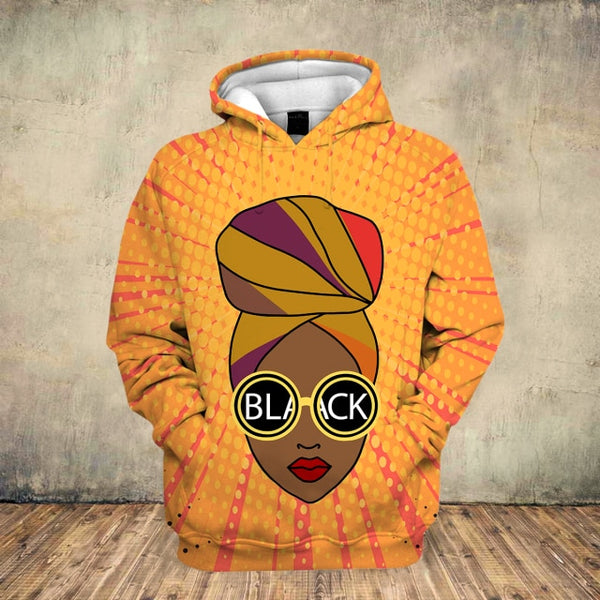 2020 Beautiful Afro Lady Graphic Hoodies Black Girl Rock Jackets Hooded Sweatshirt Women Streetwear Pullovers Hoodies Drop Ship