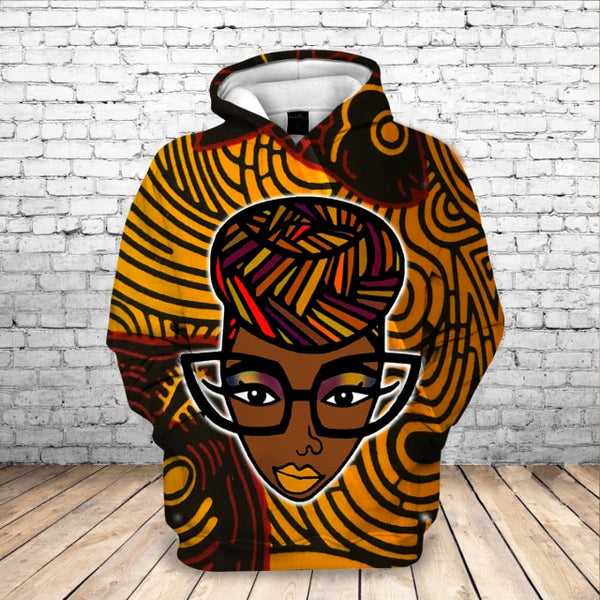 2020 Beautiful Afro Lady Graphic Hoodies Black Girl Rock Jackets Hooded Sweatshirt Women Streetwear Pullovers Hoodies Drop Ship