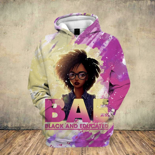 2020 Beautiful Afro Lady Graphic Hoodies Black Girl Rock Jackets Hooded Sweatshirt Women Streetwear Pullovers Hoodies Drop Ship