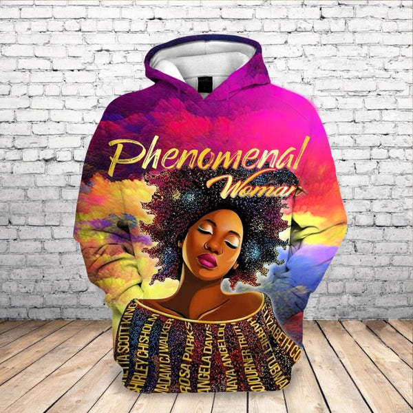 2020 Beautiful Afro Lady Graphic Hoodies Black Girl Rock Jackets Hooded Sweatshirt Women Streetwear Pullovers Hoodies Drop Ship