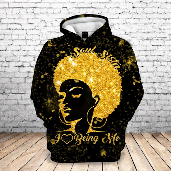 2020 Beautiful Afro Lady Graphic Hoodies Black Girl Rock Jackets Hooded Sweatshirt Women Streetwear Pullovers Hoodies Drop Ship