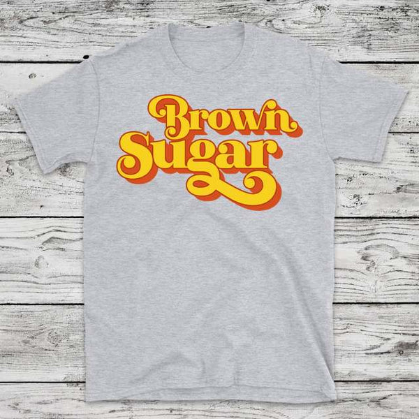Women Brown Sugar T-Shirt Black Pride Shirt Melanin Black Queen Shirt Afro Girl Tees Vintage Graphic Tees Casual Tops