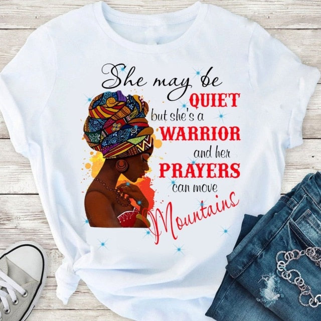 God Says You Are Black Girl is Beautiful Magic Tshirt Melanin Women T Shirt Femme Black Lives Matter Juneteenth Tops