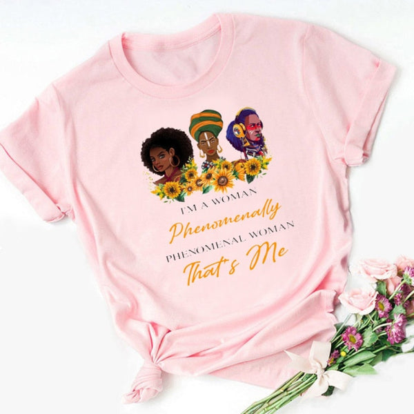 God Says You Are Black Girl is Beautiful Magic Tshirt Melanin Women T Shirt Femme Black Lives Matter Juneteenth Tops