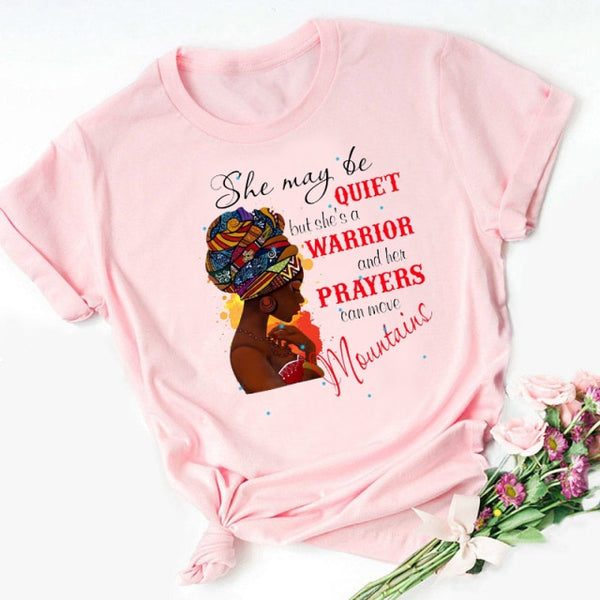 God Says You Are Black Girl is Beautiful Magic Tshirt Melanin Women T Shirt Femme Black Lives Matter Juneteenth Tops