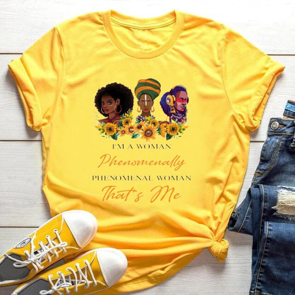 God Says You Are Black Girl is Beautiful Magic Tshirt Melanin Women T Shirt Femme Black Lives Matter Juneteenth Tops