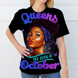 Women 2020 T-shirts Queens Women 3d Summer Shirt Ladies Womens T-shirts Top T Graphic Black Girls 3d Female Tee T-Shirt Mujer