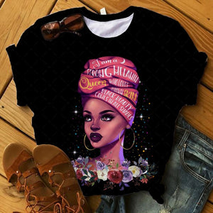 Women 2020 T-shirts Queens Women 3d Summer Shirt Ladies Womens T-shirts Top T Graphic Black Girls 3d Female Tee T-Shirt Mujer