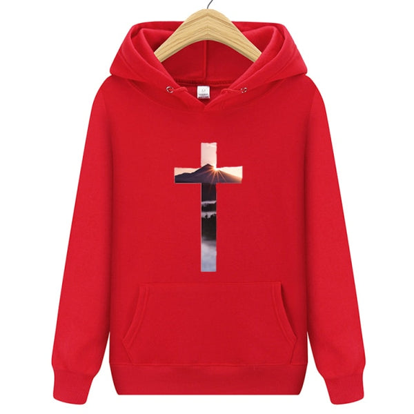 Black friday Funny Christian Cross God Jesus Faith Hope Graphic Women Sweatshirt Aesthetic Harajuku Hoodies Hip Hop Streetwear