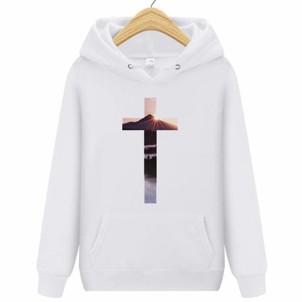 Black friday Funny Christian Cross God Jesus Faith Hope Graphic Women Sweatshirt Aesthetic Harajuku Hoodies Hip Hop Streetwear