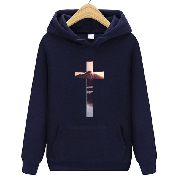 Black friday Funny Christian Cross God Jesus Faith Hope Graphic Women Sweatshirt Aesthetic Harajuku Hoodies Hip Hop Streetwear