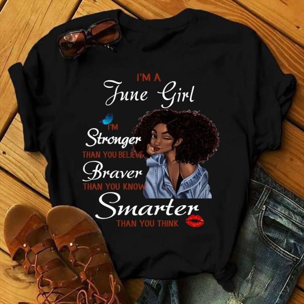 New Fashion Birthday Month Tshirts I'm A October Girl Melanin Ladies Graphic Printed Women Black T-shirt Short Sleeve Tops Tee