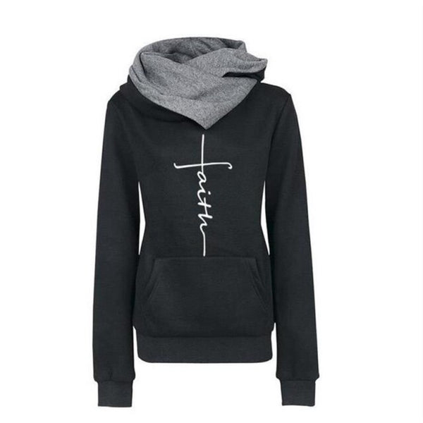 2021 Cheap Promotion Free Shipping Spring Autumn  Hoodies Sweatshirts Women Faith Sweatshirt  Pullovers Casual Warm Hooded Tops