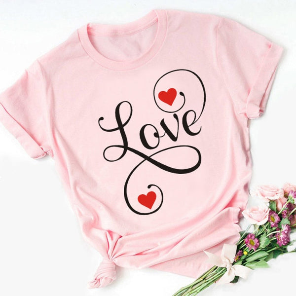 ZOGANKI Faith Hope Love  Casual T-shirt Women T Shirt Summer Casual Short Sleeve Harajuku Tops New Graphic Woman Tees Black Tops