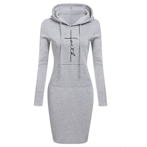 Faith Hoodies Women&#39;s Dress Sweatshirt Sexy Party 2022 New Hit Evening Girl Kawaii Winter Clothing Sweatshirt Free Shipping