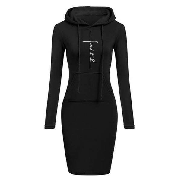 Faith Hoodies Women&#39;s Dress Sweatshirt Sexy Party 2022 New Hit Evening Girl Kawaii Winter Clothing Sweatshirt Free Shipping